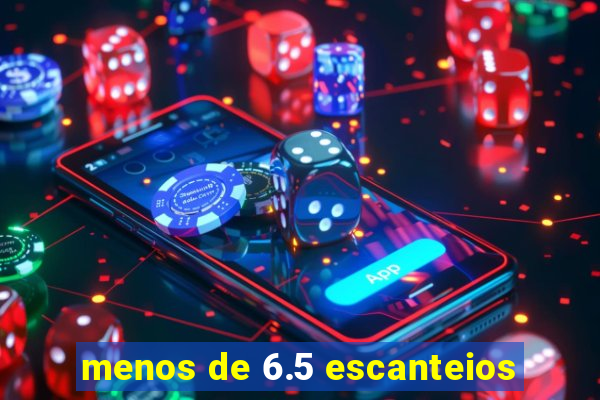 menos de 6.5 escanteios