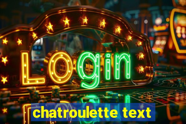 chatroulette text