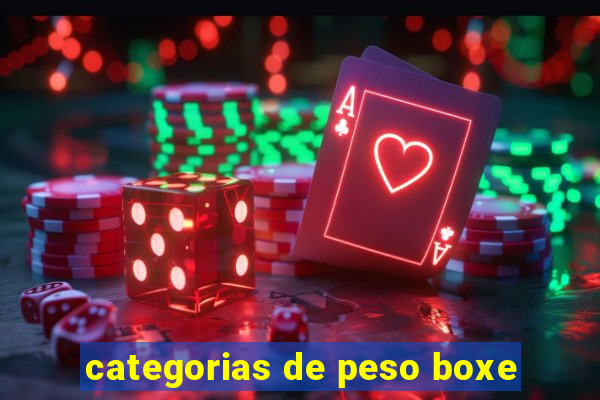 categorias de peso boxe